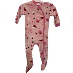 Tag Pink and Red Kids One Piece Footie